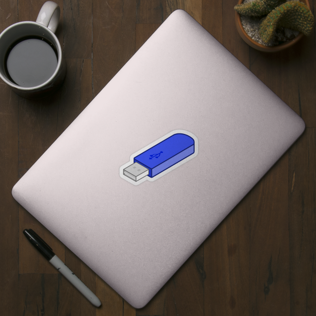 Blue Usb by Lollik